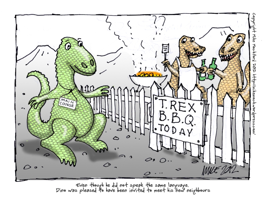 dinosaur barbecue